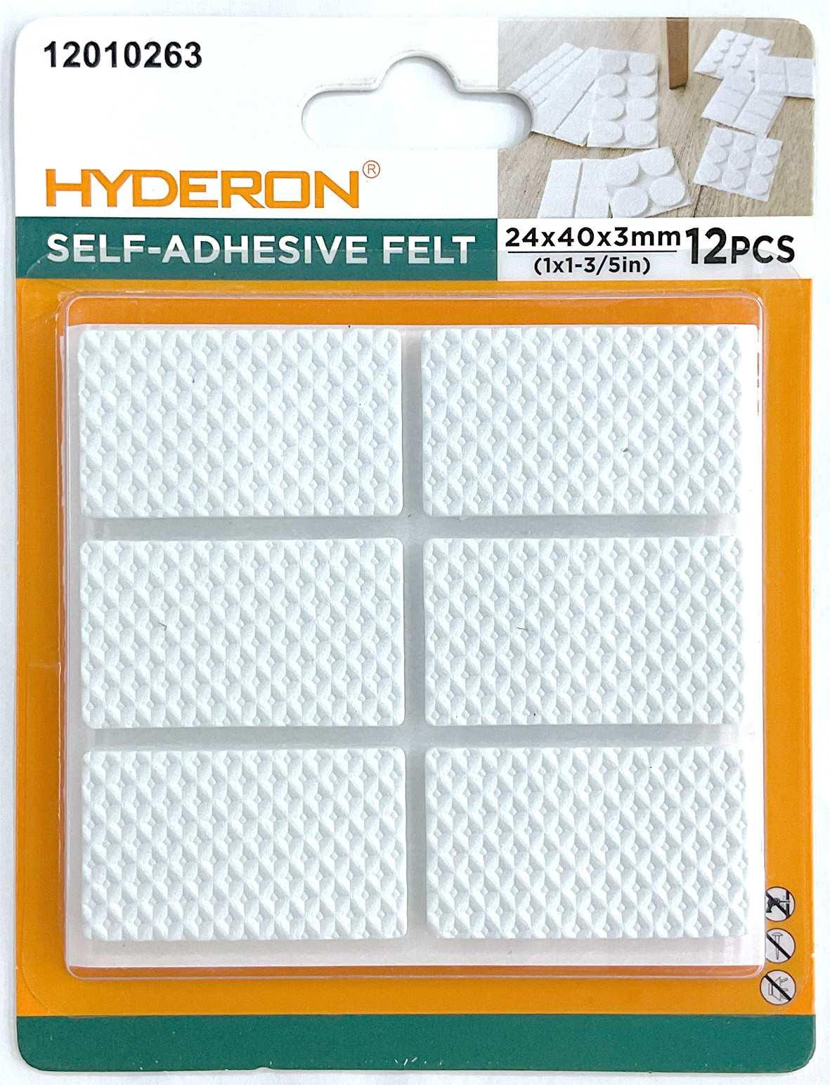 Protector para pata de mueble, 24 × 40 mm, 12 piezas, modelo 12010263