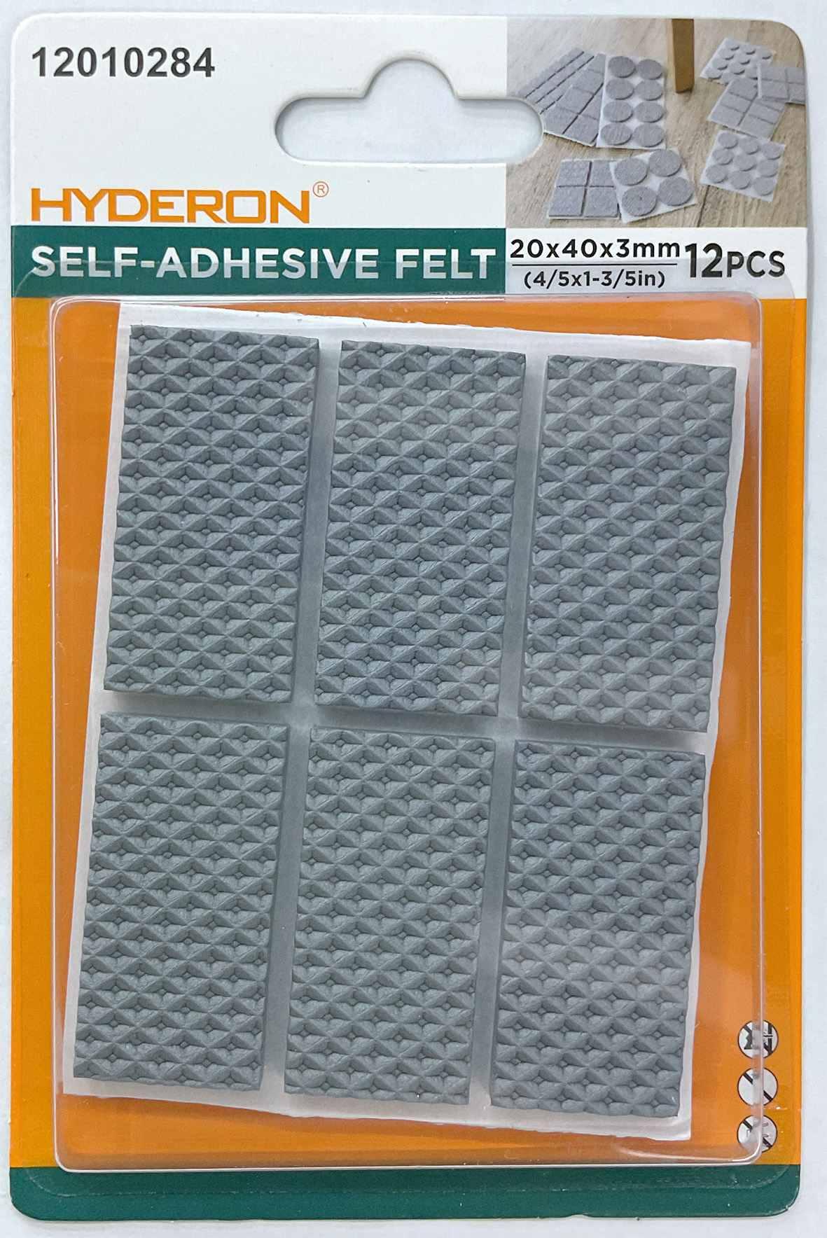 Protector para pata de mueble, 20 × 40 mm, 12 piezas, modelo 12010284