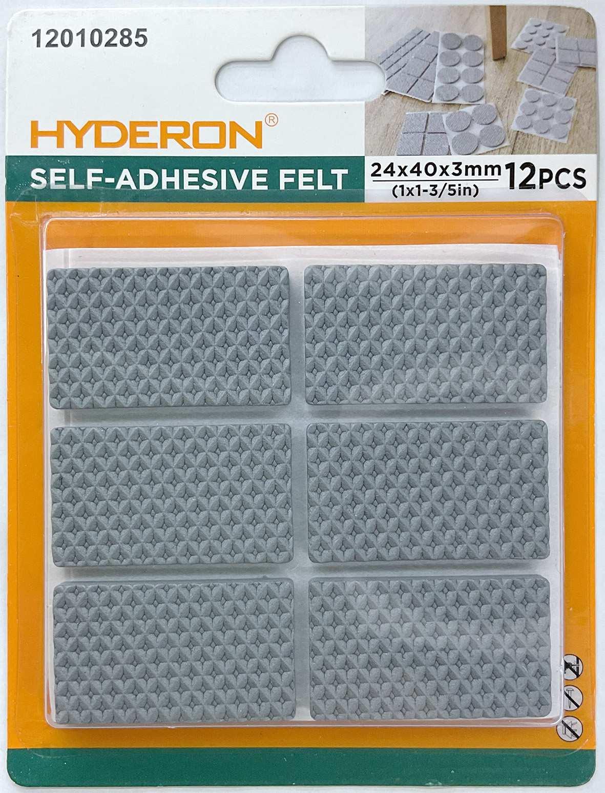 Protector para pata de mueble, 24 × 40 mm, 12 piezas, modelo 12010285