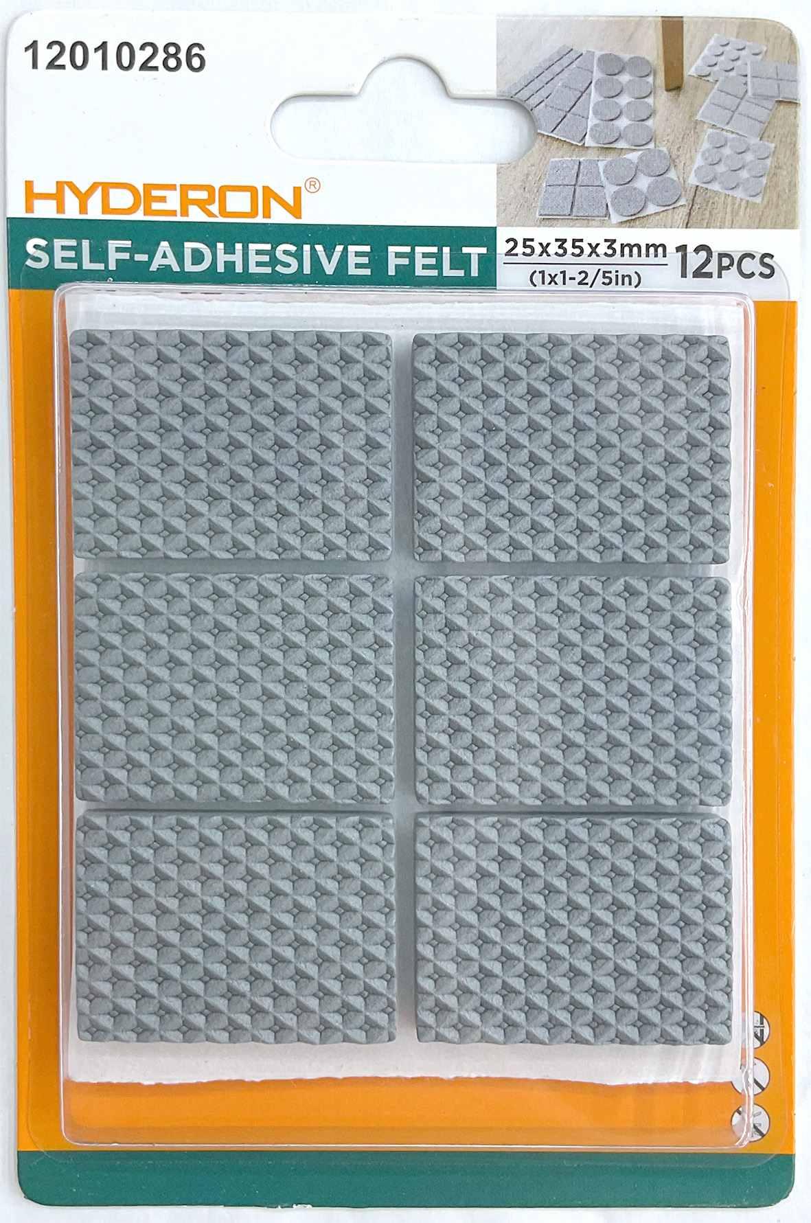 Protector para pata de mueble, 25 × 35 mm, 12 piezas, modelo 12010286