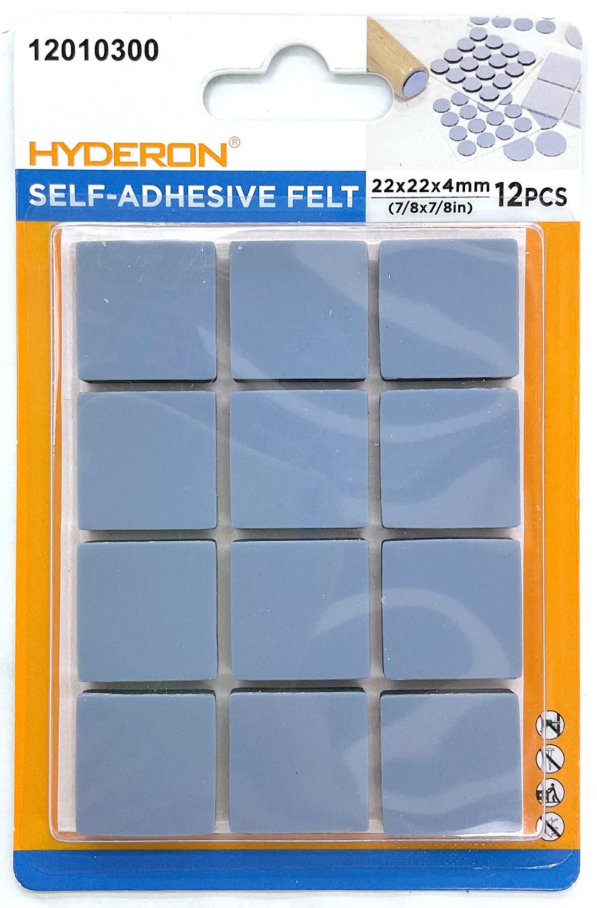Protector para pata de mueble, 22 × 22 mm, 12 piezas, modelo 12010300