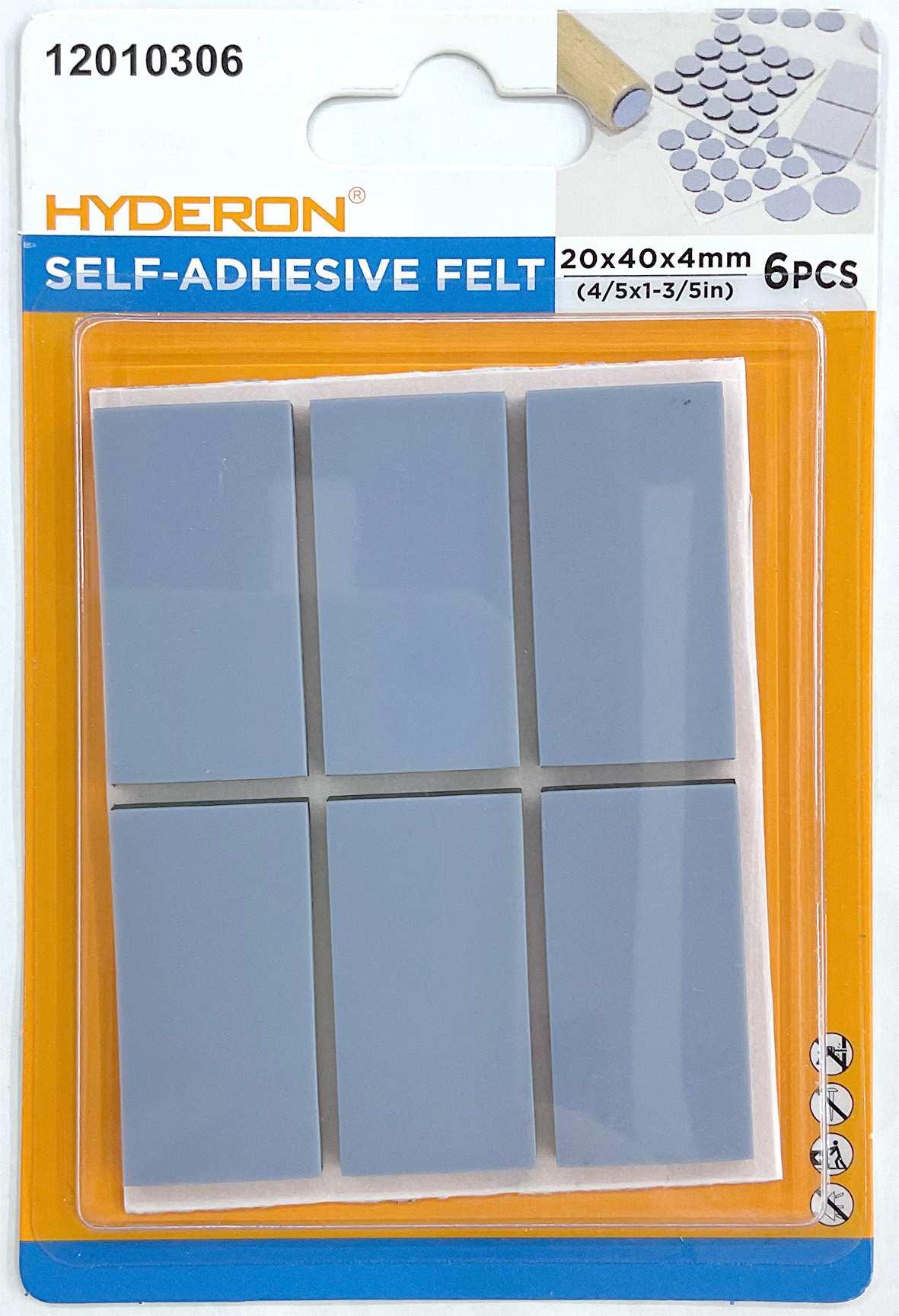 Protector para pata de mueble, 20 × 40 mm, 6 piezas, modelo 12010306