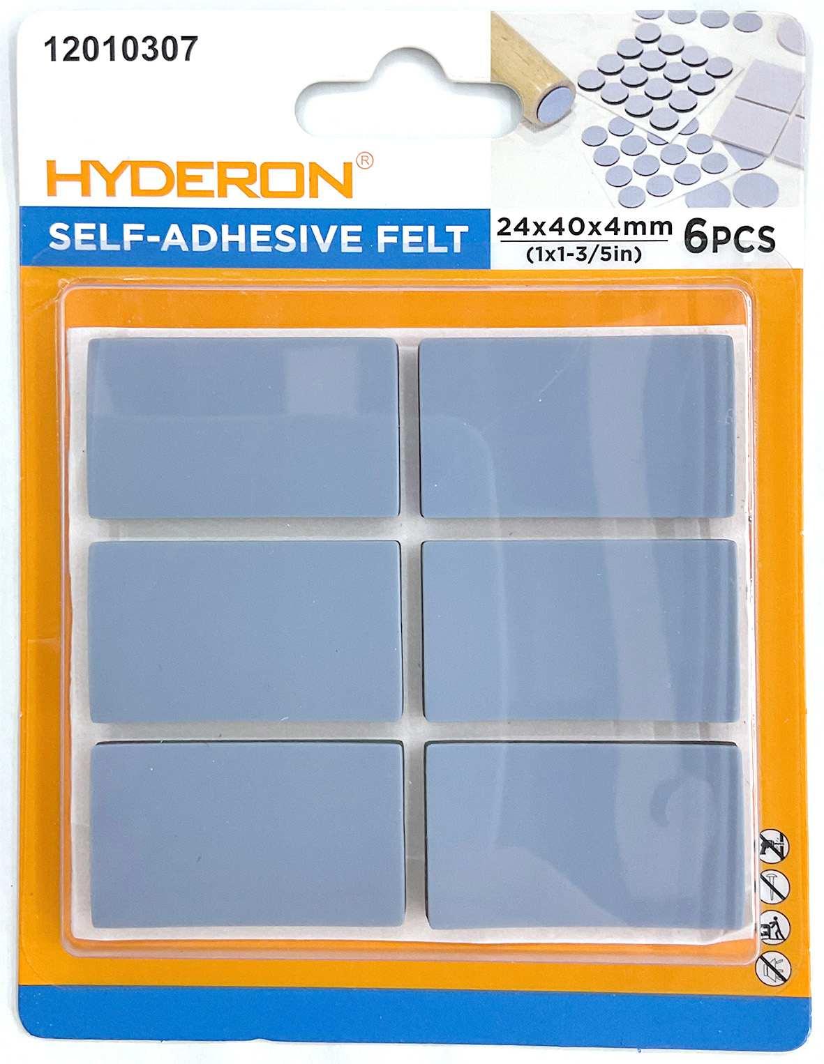 Protector para pata de mueble, 24 × 40 mm, 6 piezas, modelo 12010307