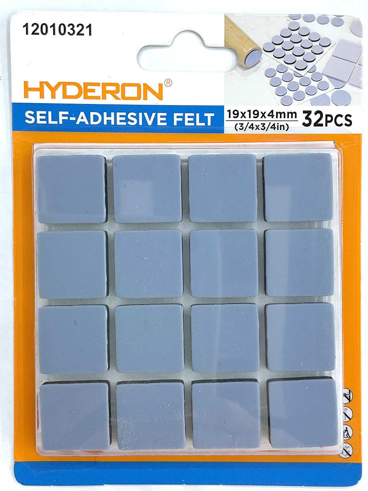 Protector para pata de mueble, 19 × 19 mm, 32 piezas, modelo 12010321
