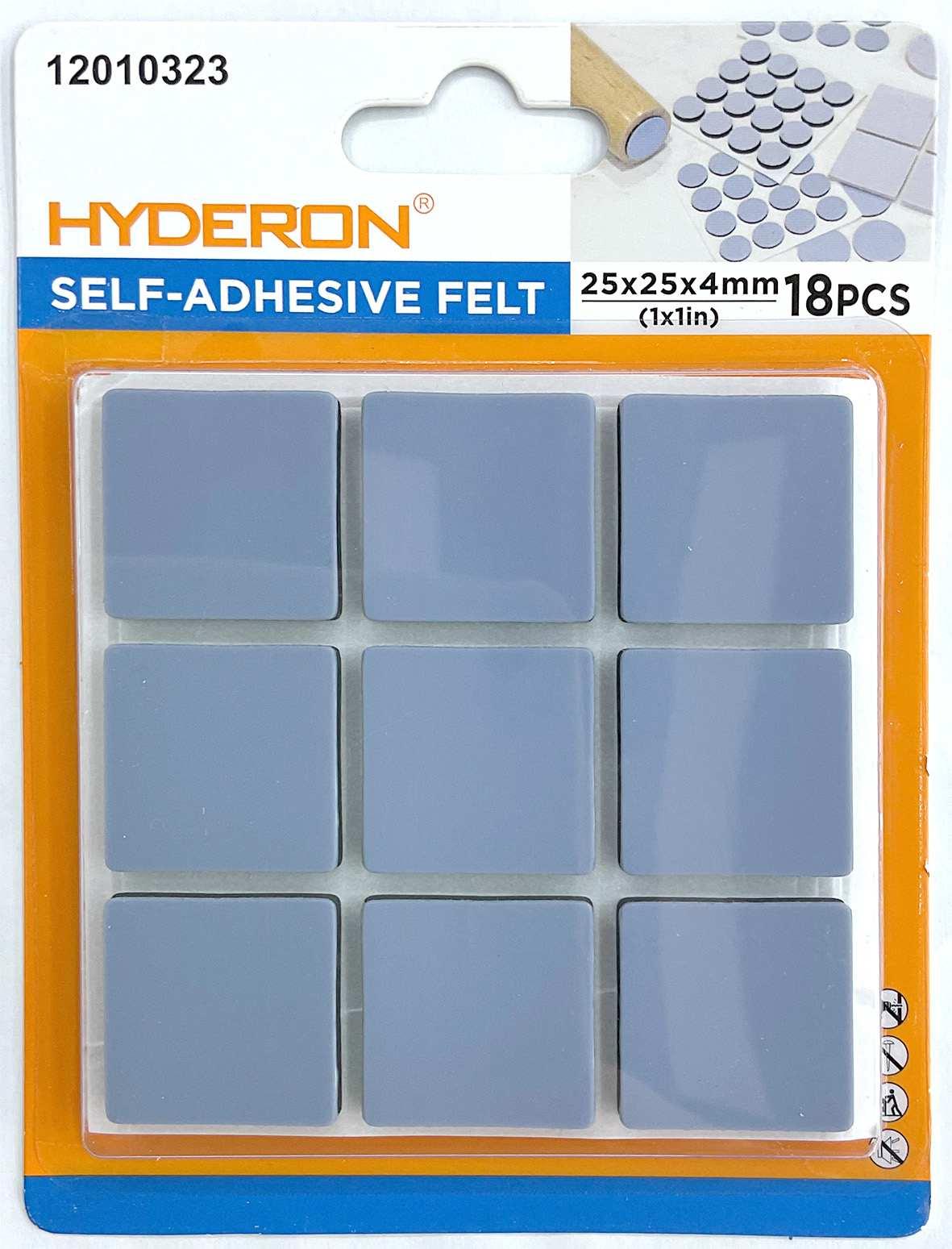 Protector para pata de mueble, 25 × 25 mm, 18 piezas, modelo 12010323