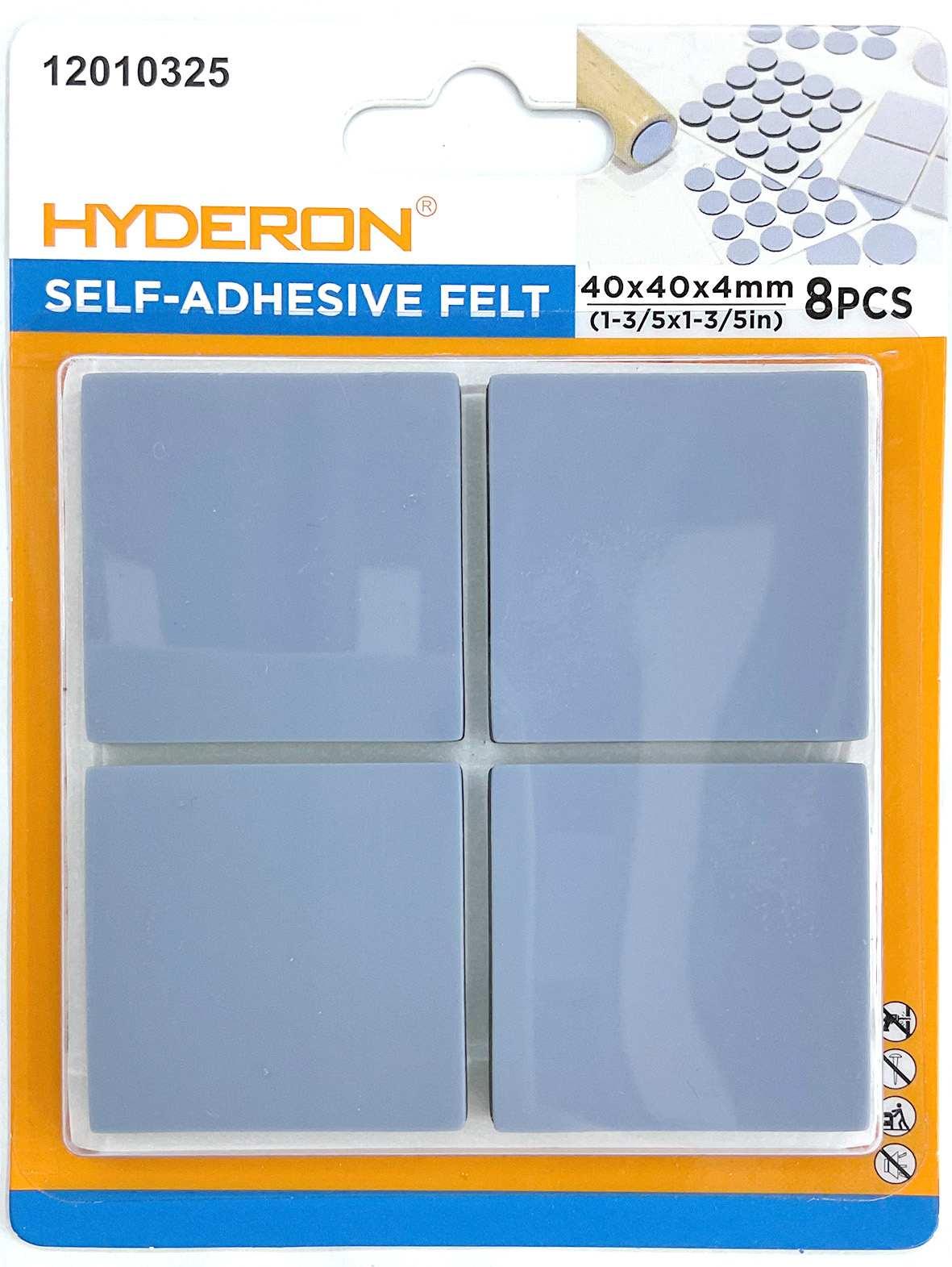 Protector para pata de mueble, 40 × 40 mm, 8 piezas, modelo 12010325