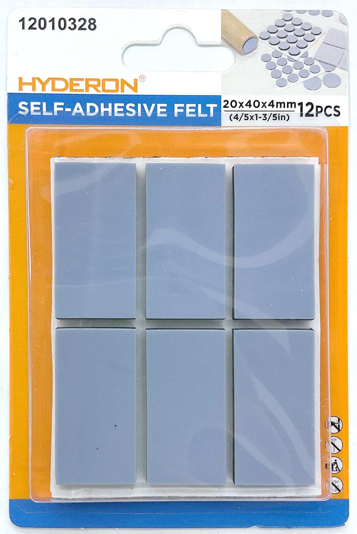 Protector para pata de mueble, 20 × 40 mm, 12 piezas, modelo 12010328