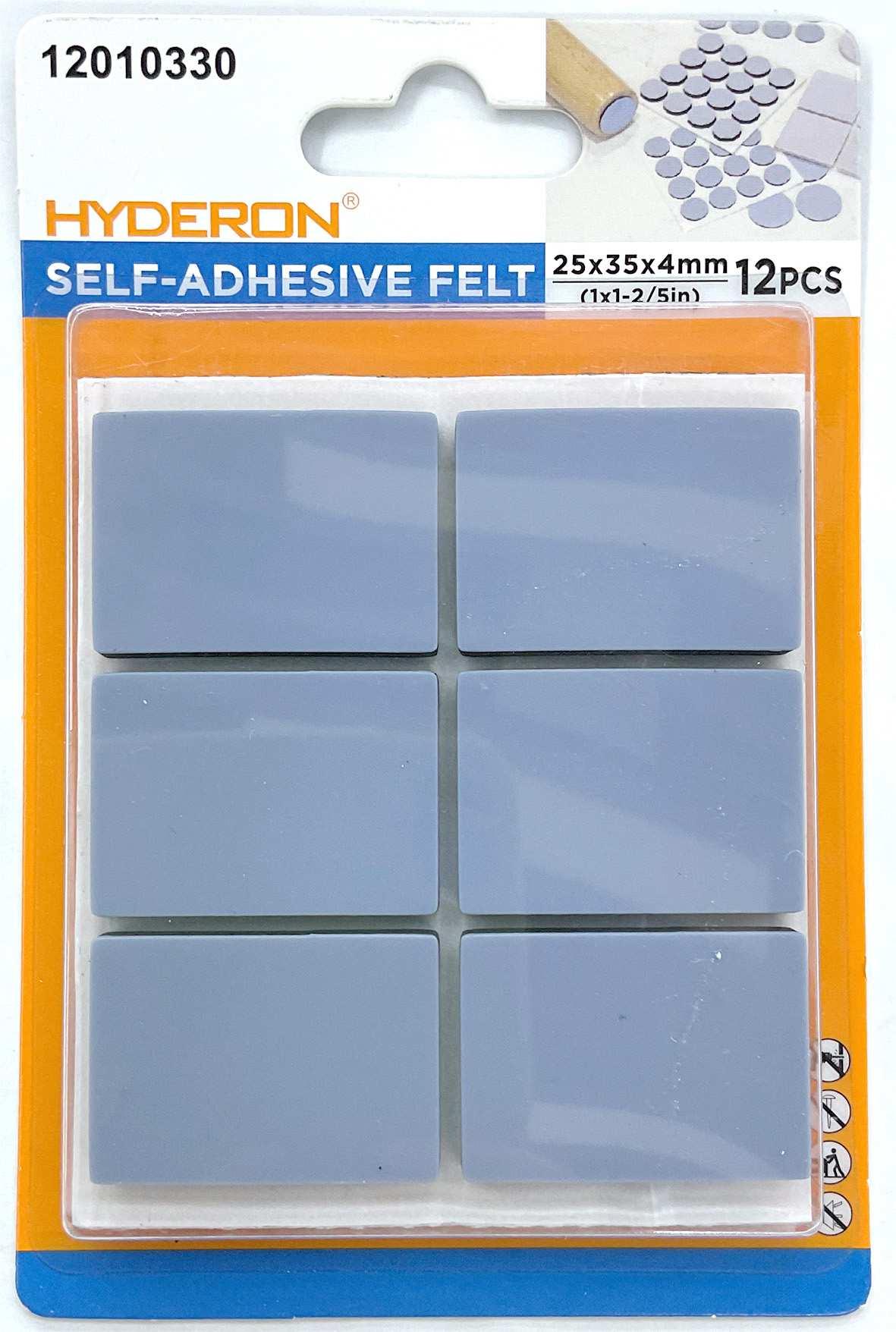 Protector para pata de mueble, 25 × 35 mm, 12 piezas, modelo 12010330