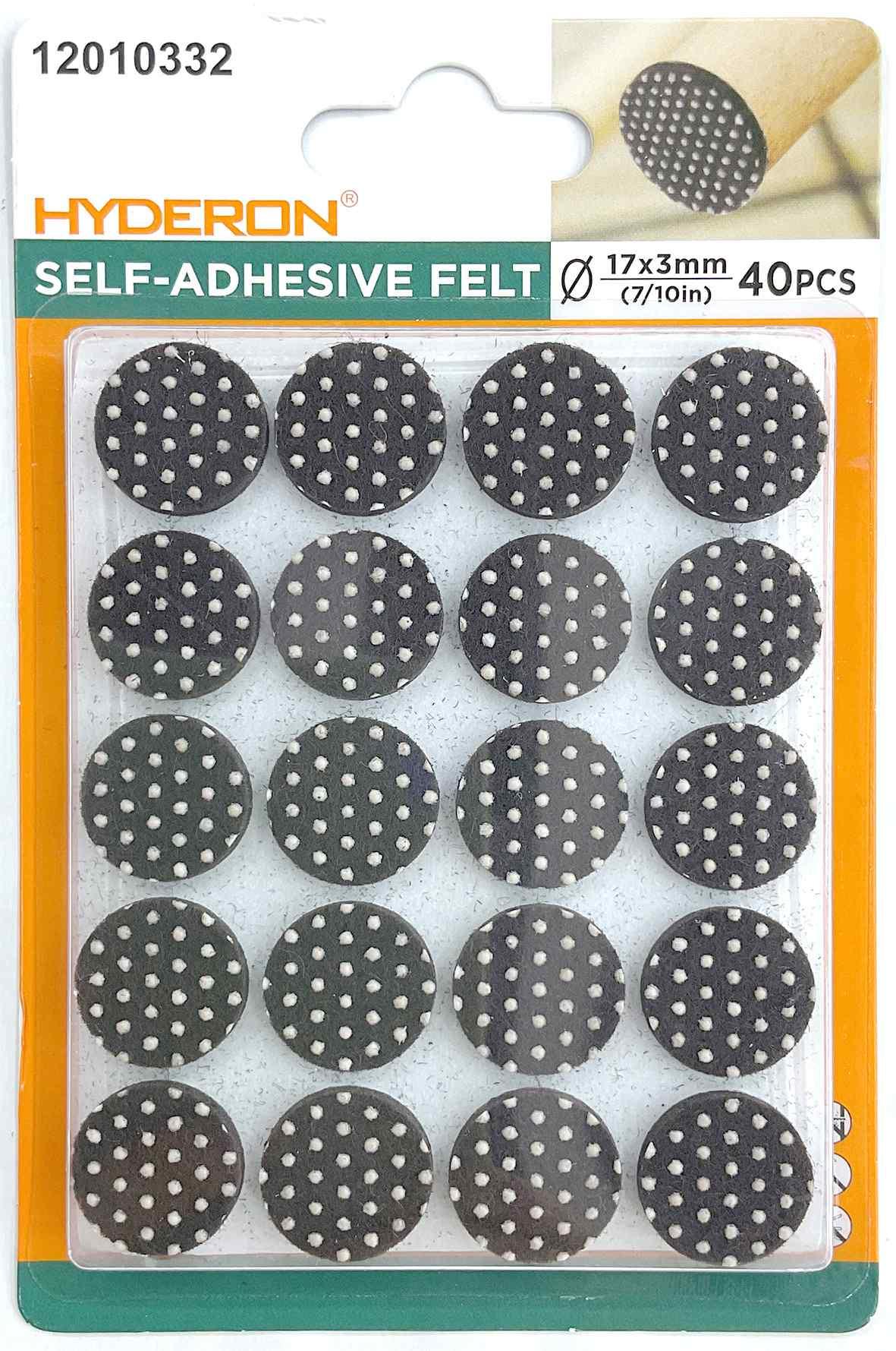 Protector para pata de mueble, 17 mm, 40 piezas, modelo 12010332