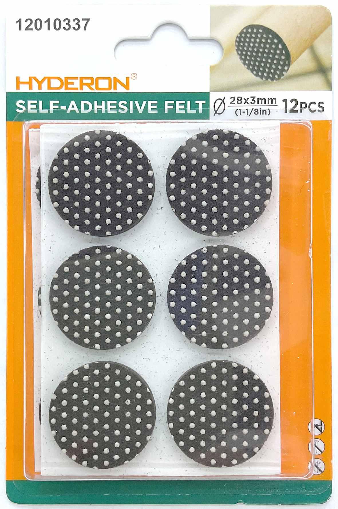 Protector para pata de mueble, 28 mm, 12 piezas, modelo 12010337