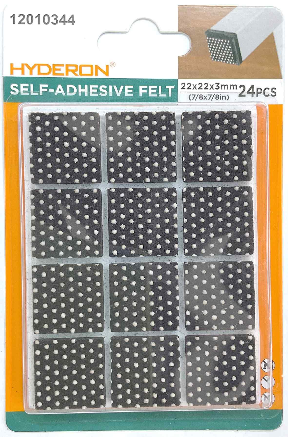 Protector para pata de mueble, 22 × 22 mm, 24 piezas, modelo 12010344