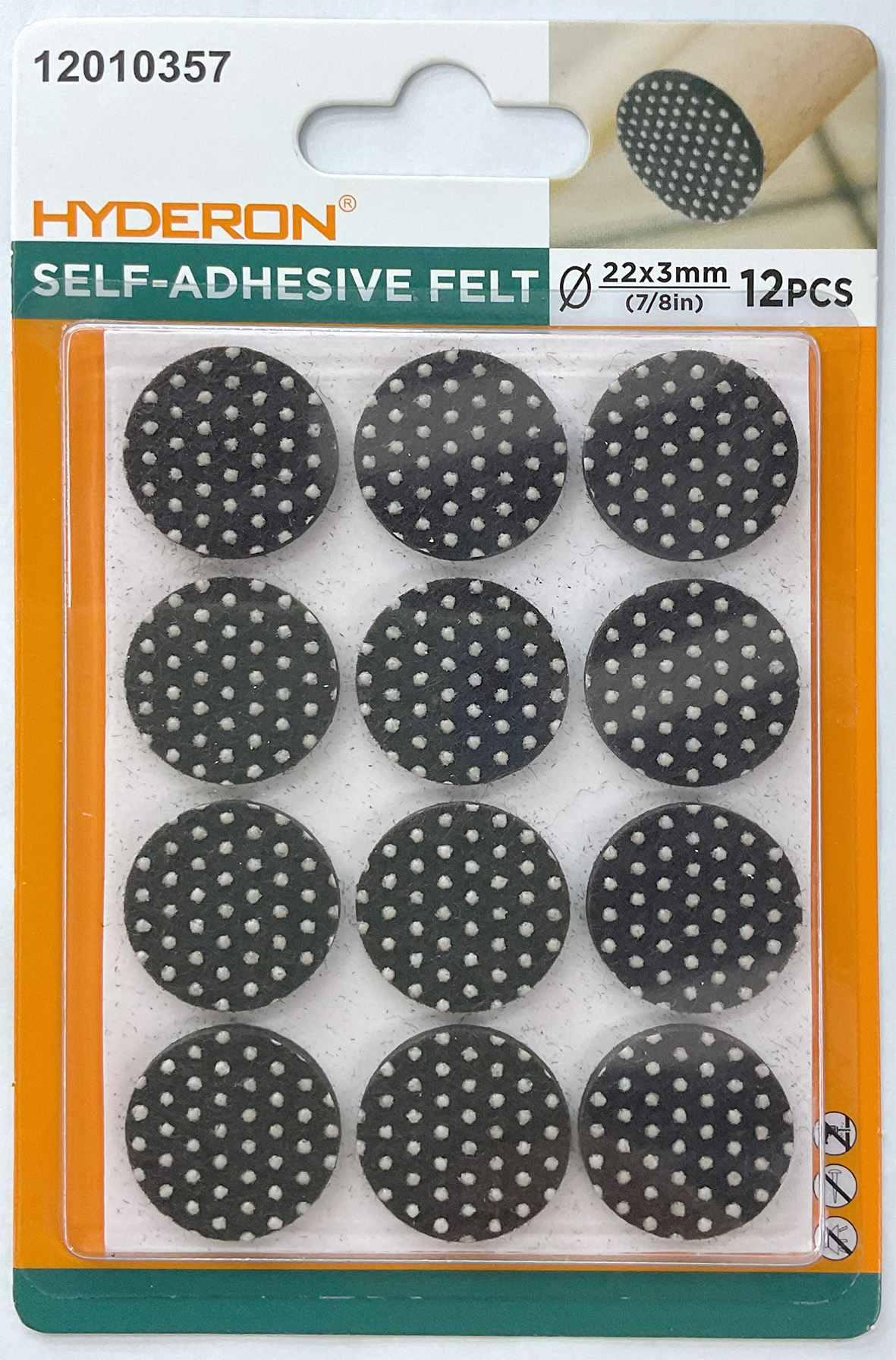 Protector para pata de mueble, 22 mm, 12 piezas, modelo 12010357