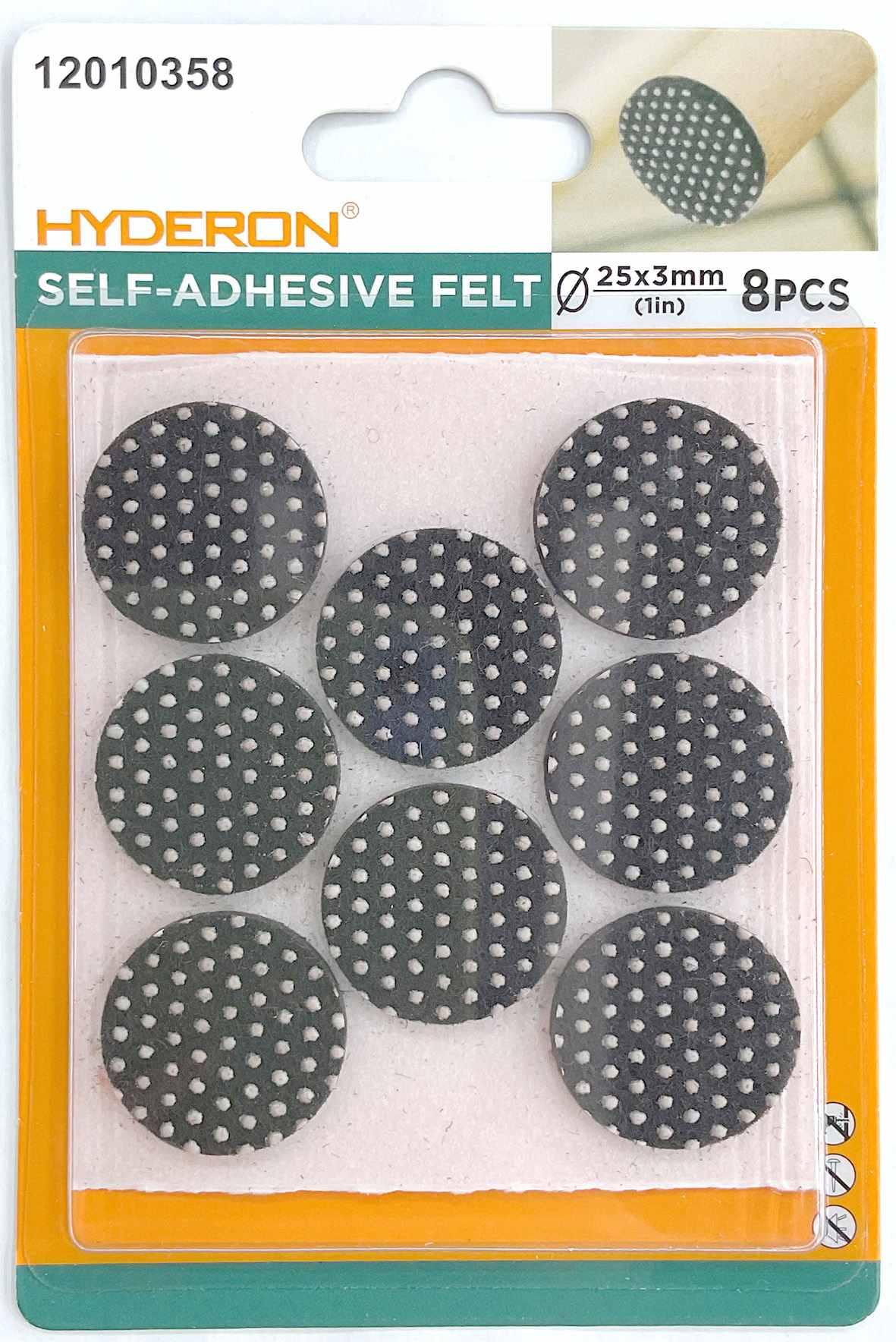 Protector para pata de mueble, 25 mm, 8 piezas, modelo 12010358