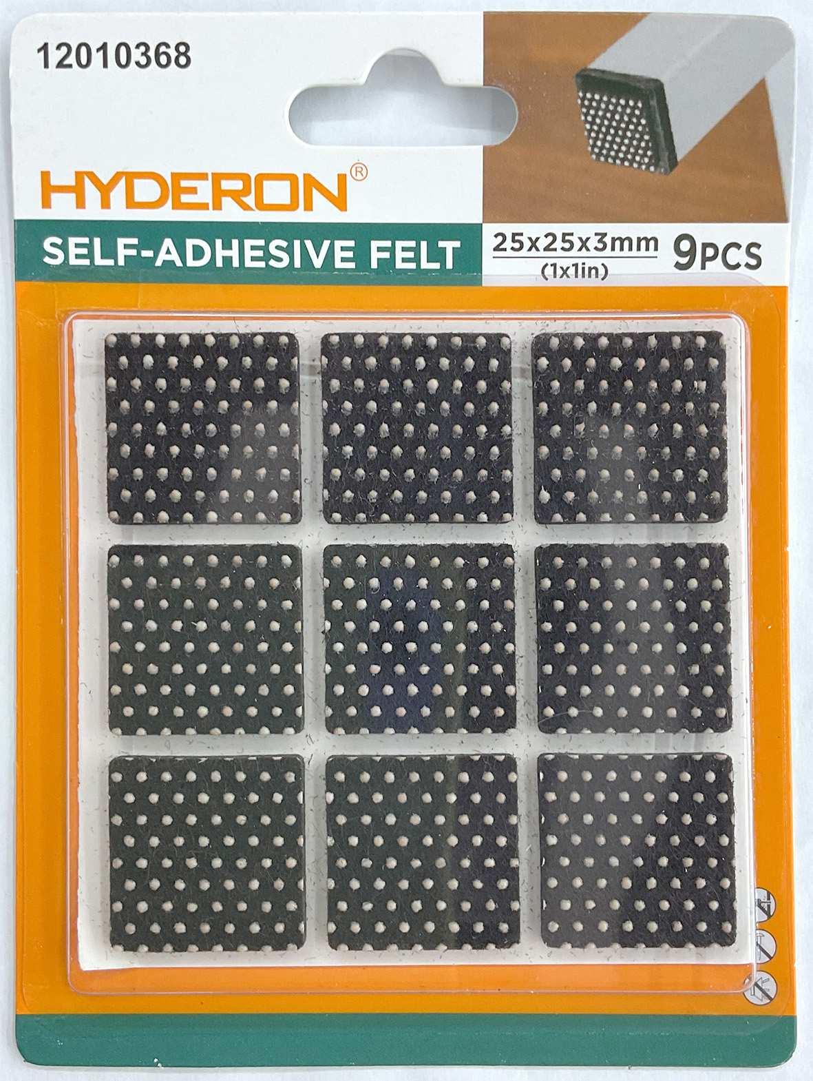 Protector para pata de mueble, 25 × 25 mm, 9 piezas, modelo 12010368