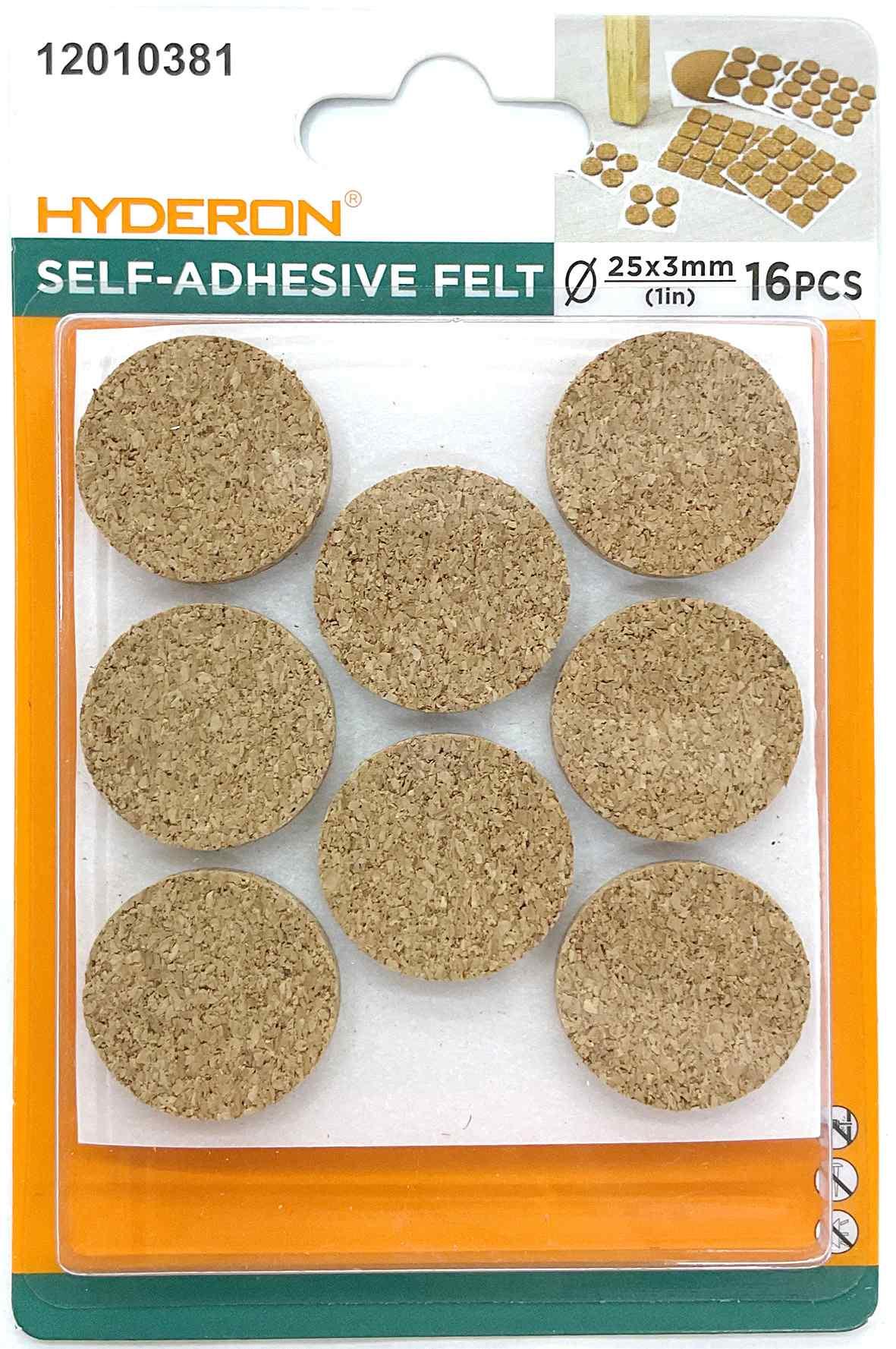 Protector para pata de mueble, 25 mm, 16 piezas, modelo 12010381