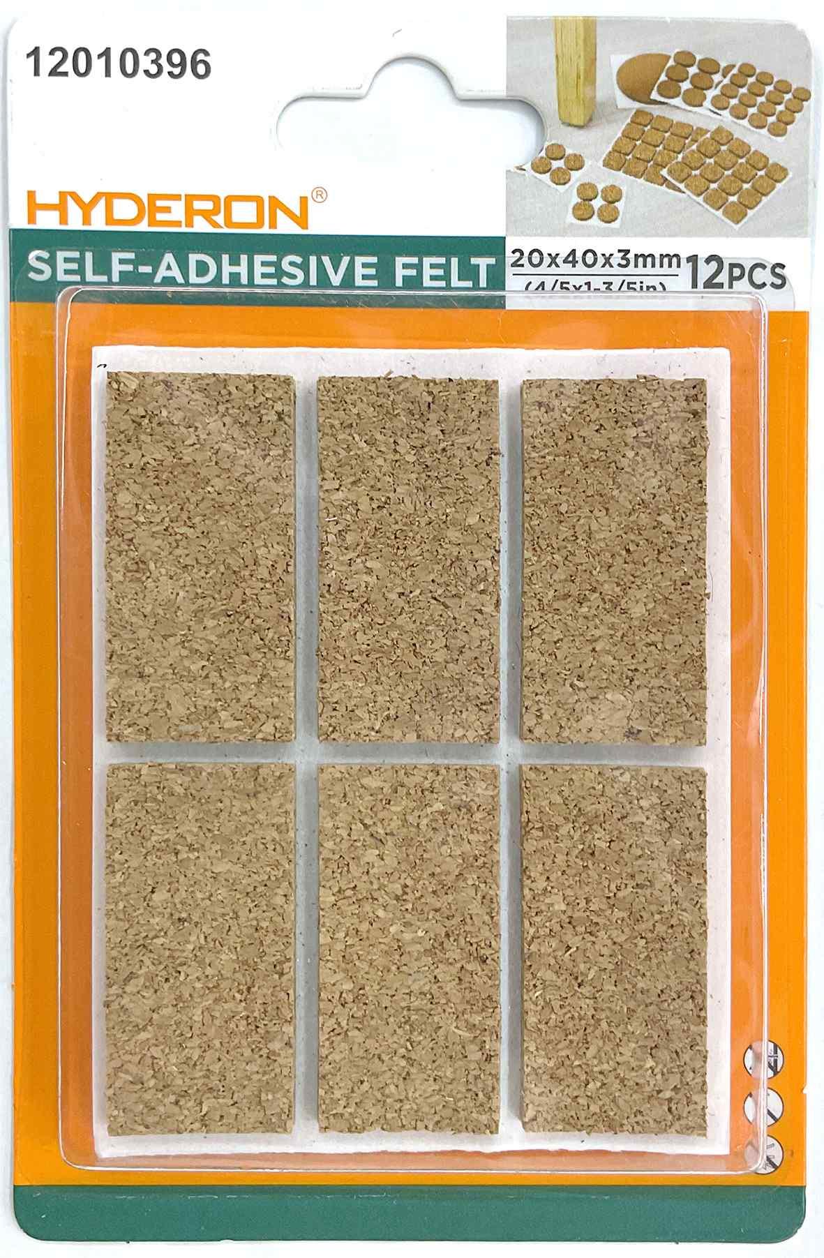 Protector para pata de mueble, 20 × 40 mm, 12 piezas, modelo 12010396
