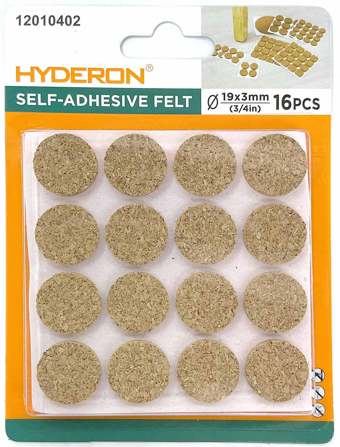 Protector para pata de mueble, 19 mm, 16 piezas, modelo 12010402