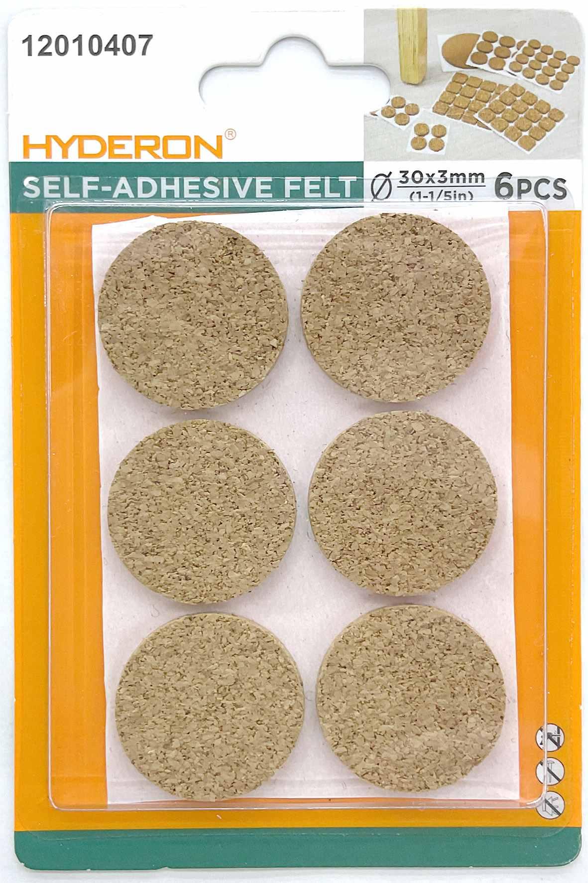 Protector para pata de mueble, 30 mm, 6 piezas, modelo 12010407