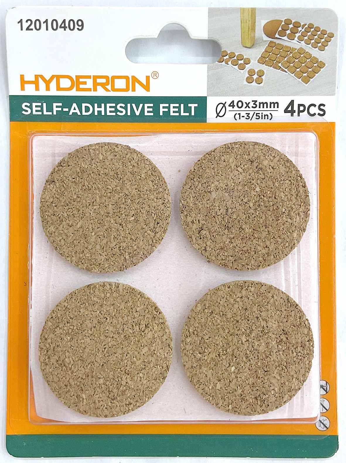 Protector para pata de mueble, 40 mm, 4 piezas, modelo 12010409