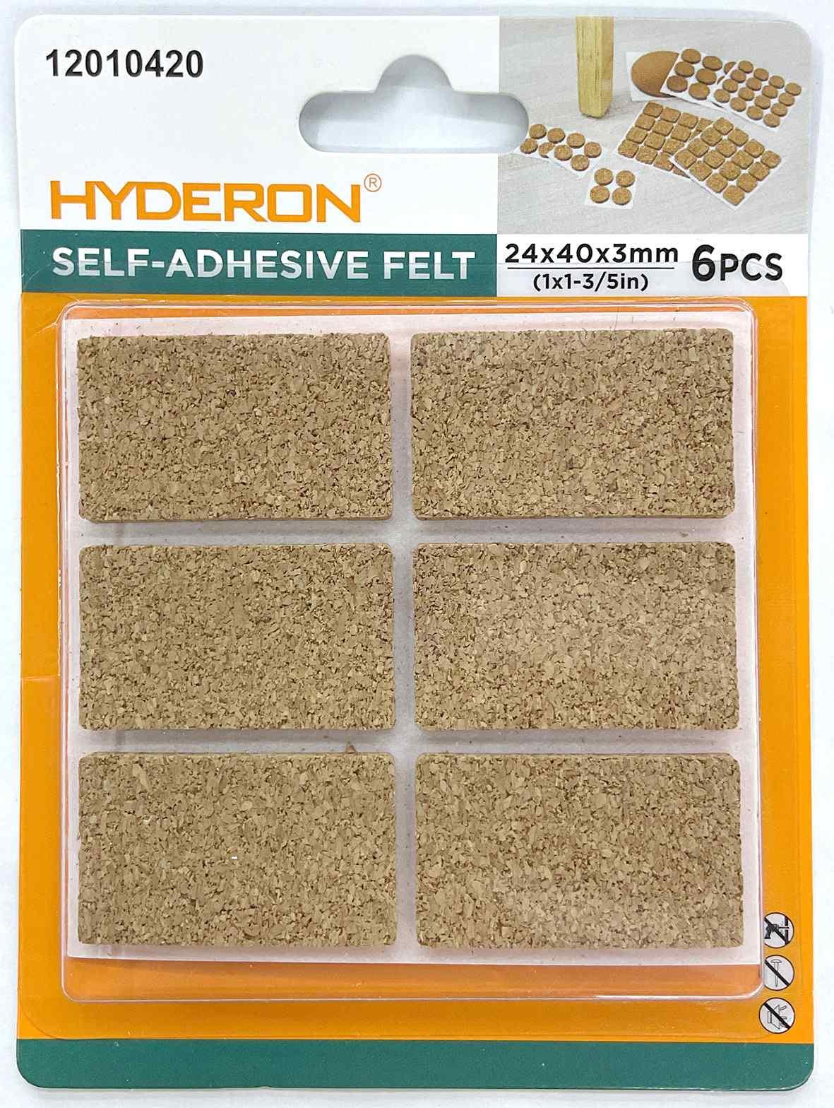 Protector para pata de mueble, 24 × 40 mm, 6 piezas, modelo 12010420