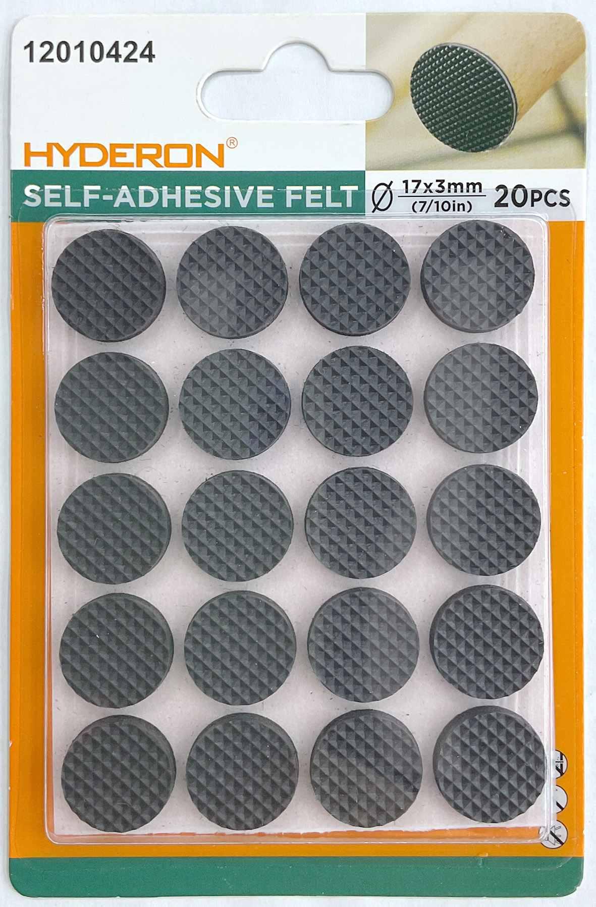 Protector para pata de mueble, 17 mm, 20 piezas, modelo 12010424
