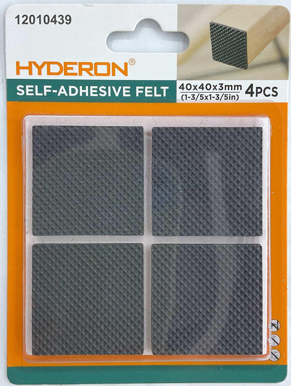 Protector para pata de mueble, 40 × 40 mm, 4 piezas, modelo 12010439
