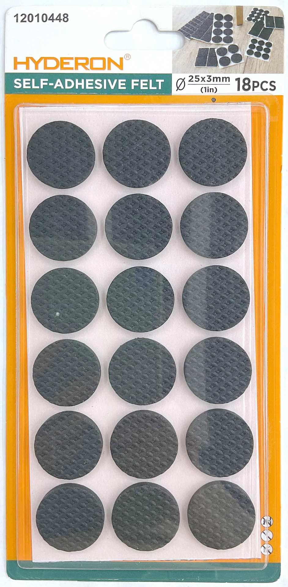 Protector para pata de mueble, 25 mm, 18 piezas, modelo 12010448