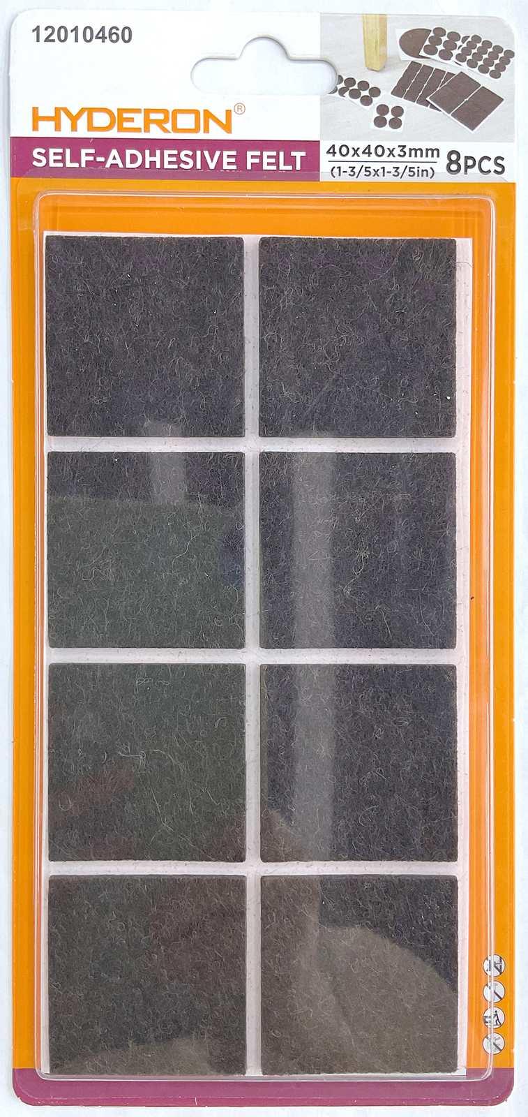 Protector para pata de mueble, 40 × 40 mm, 8 piezas, modelo 12010460