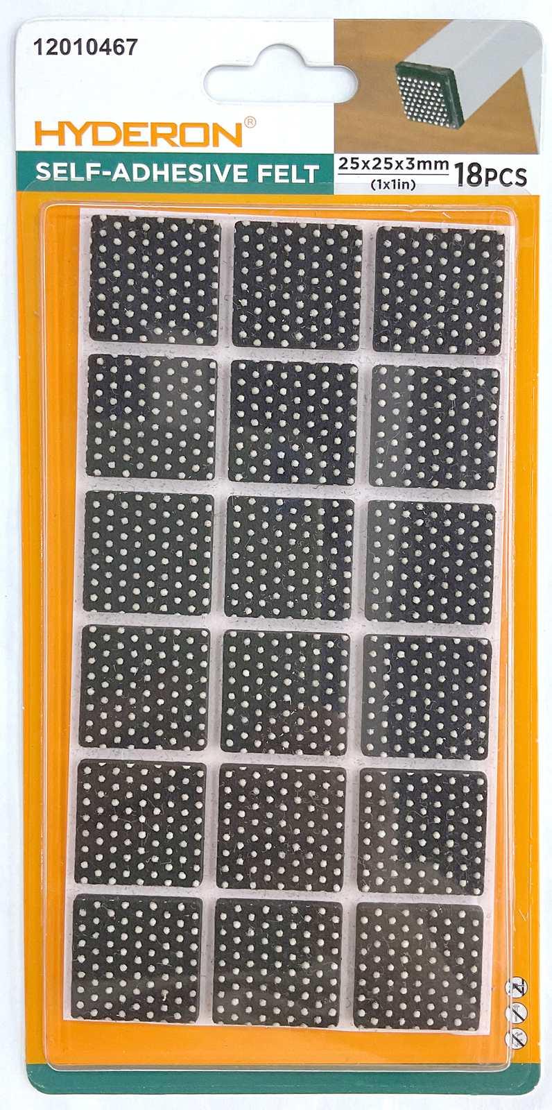 Protector para pata de mueble, 25 × 25 mm, modelo 12010467