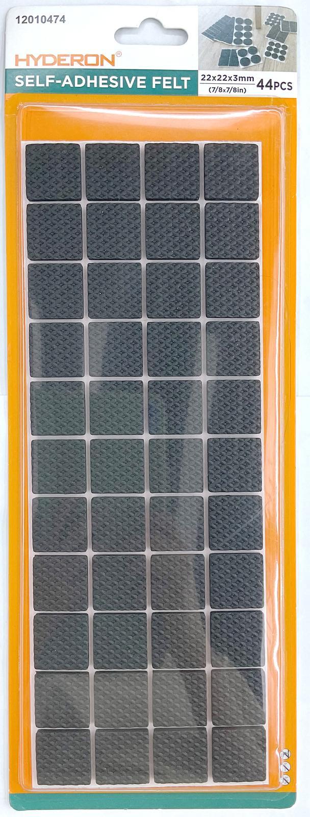 Protector para pata de mueble, 22 × 22 mm, 44 piezas, modelo 12010474