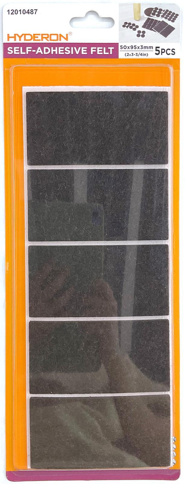 Protectores de fieltro, 50 × 95 mm, 5 piezas
