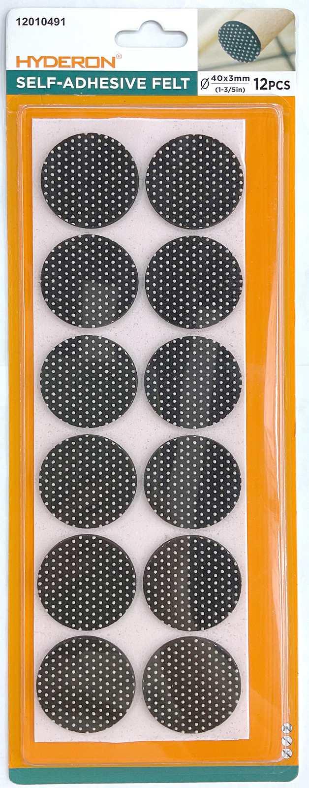 Protector para pata de mueble, 40 mm, 12 piezas, modelo 12010491