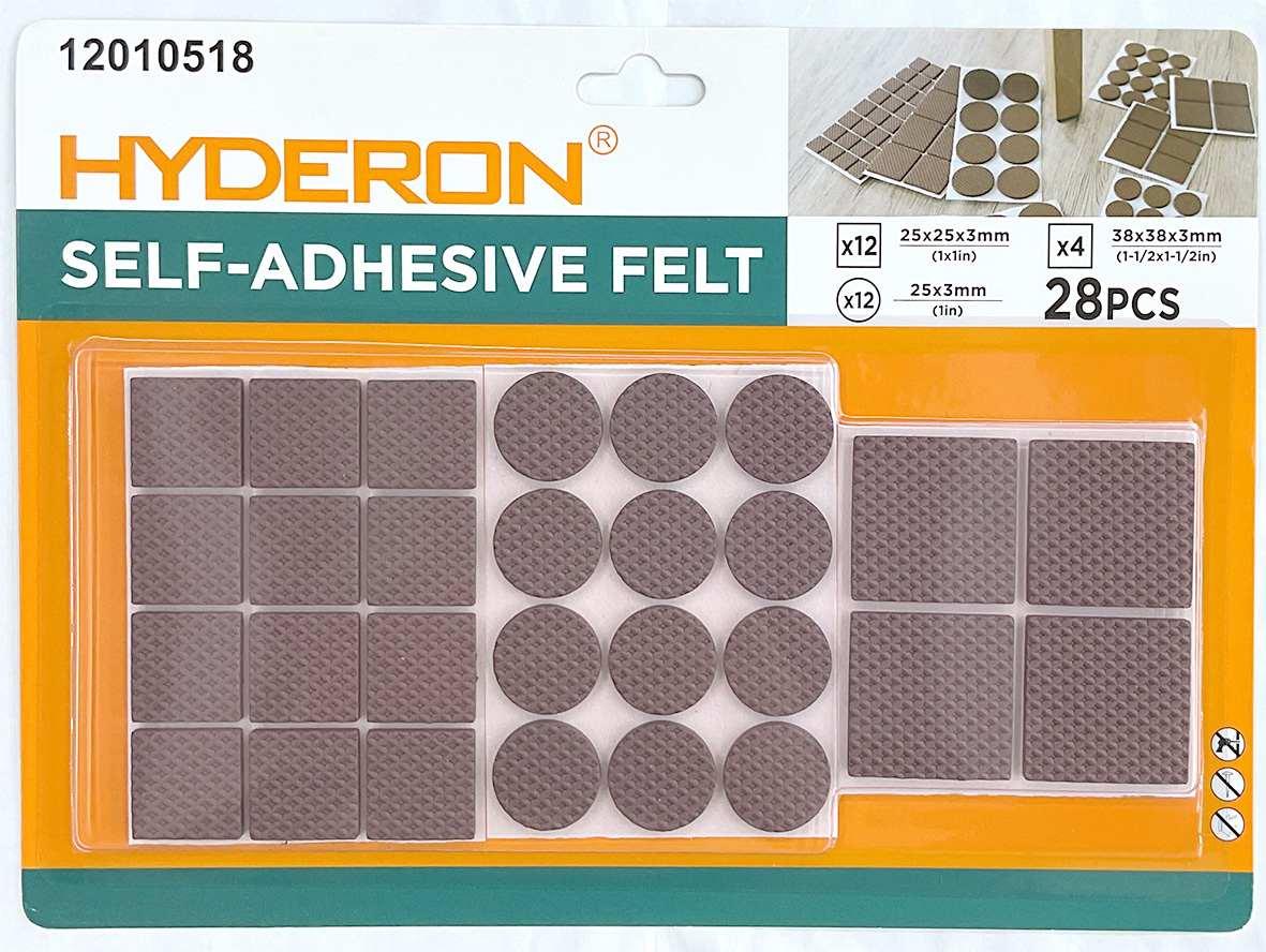 Protector para pata de mueble, 25 × 25 × 3 mm, 25 × 3 mm, 38 × 38 × 4 mm, 12 piezas, 4 piezas, modelo 12010518