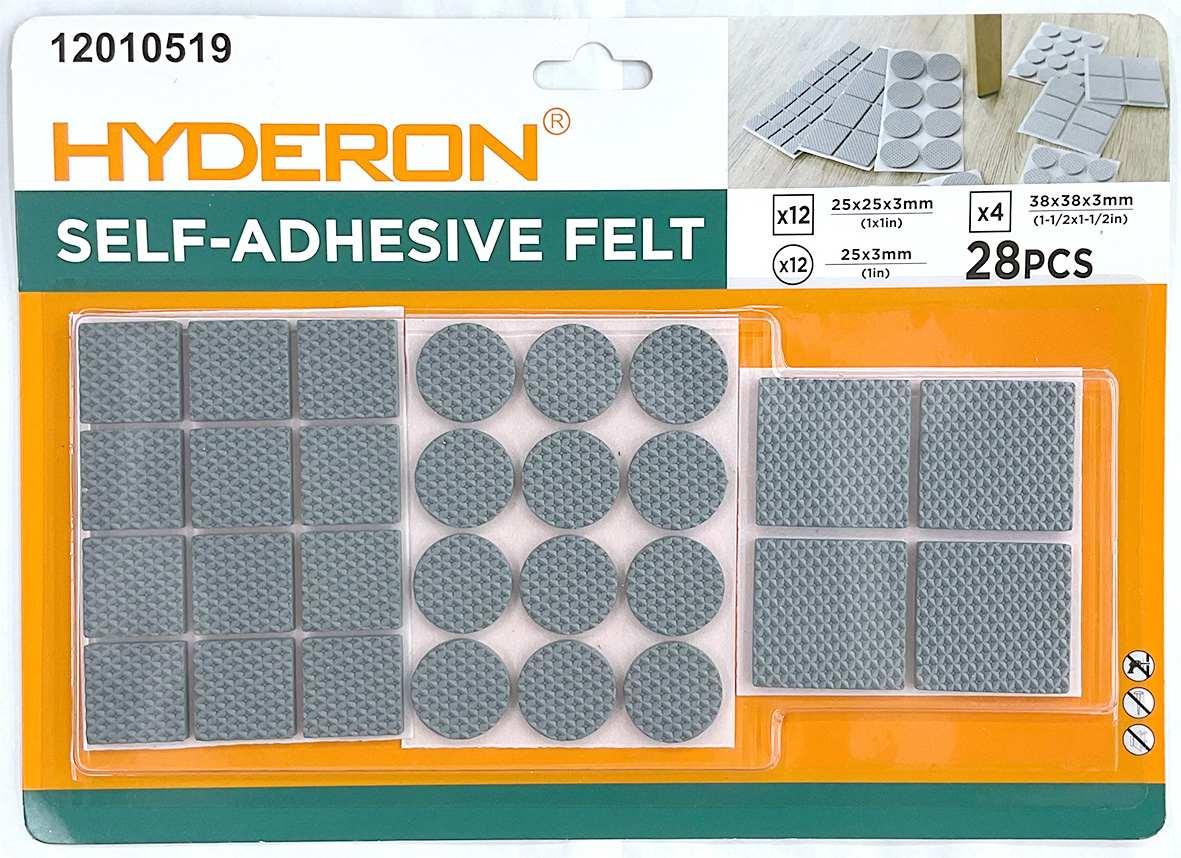 Protector para pata de mueble, 25 × 25 × 3 mm, 25 × 3 mm, 38 × 38 × 4 mm, 12 piezas, 4 piezas, modelo 12010519