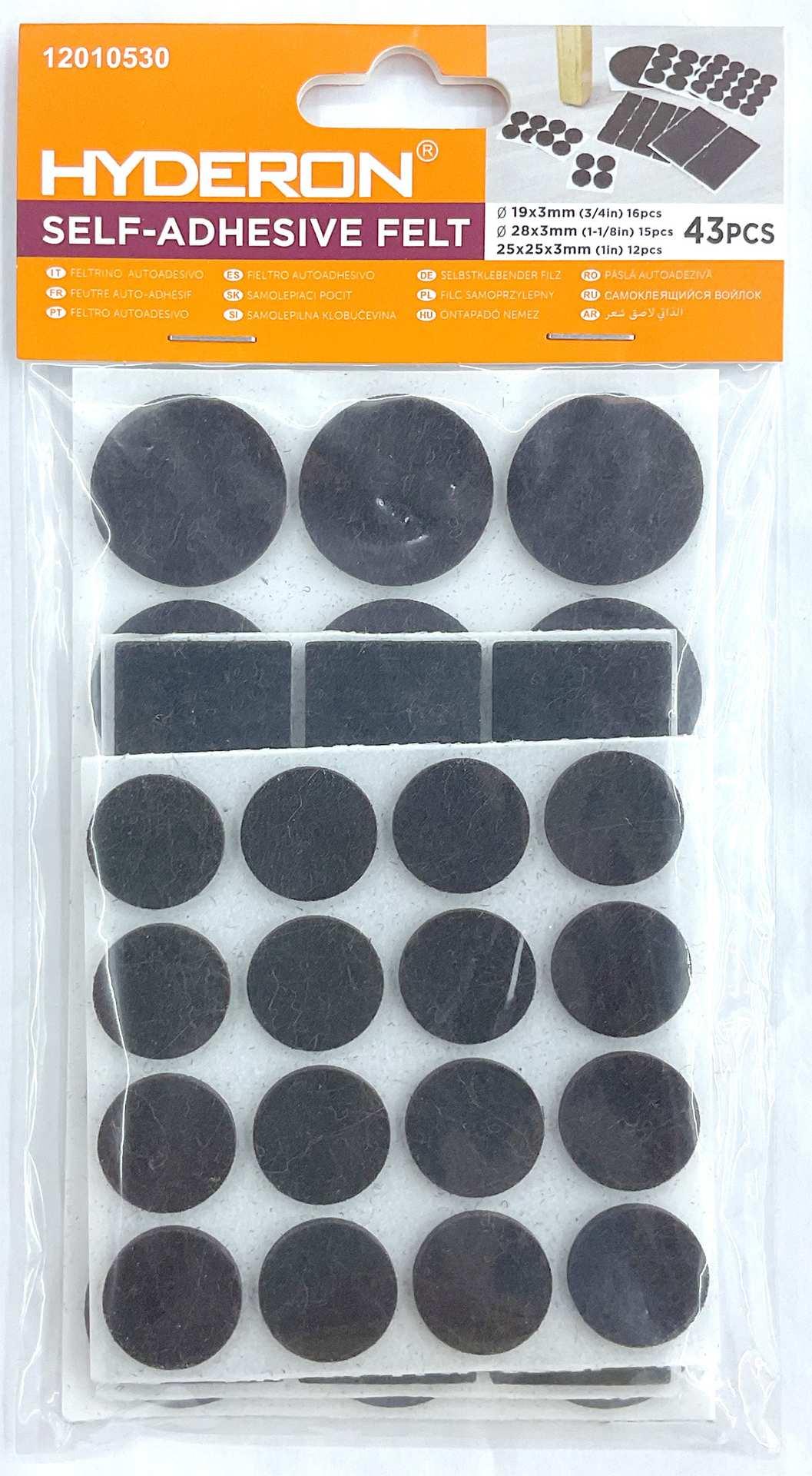 Protector para pata de mueble, 19 × 3 mm, 25 × 25 × 3 mm, 28 × 3 mm, 16 piezas, 12 piezas, 15 piezas, modelo 12010530