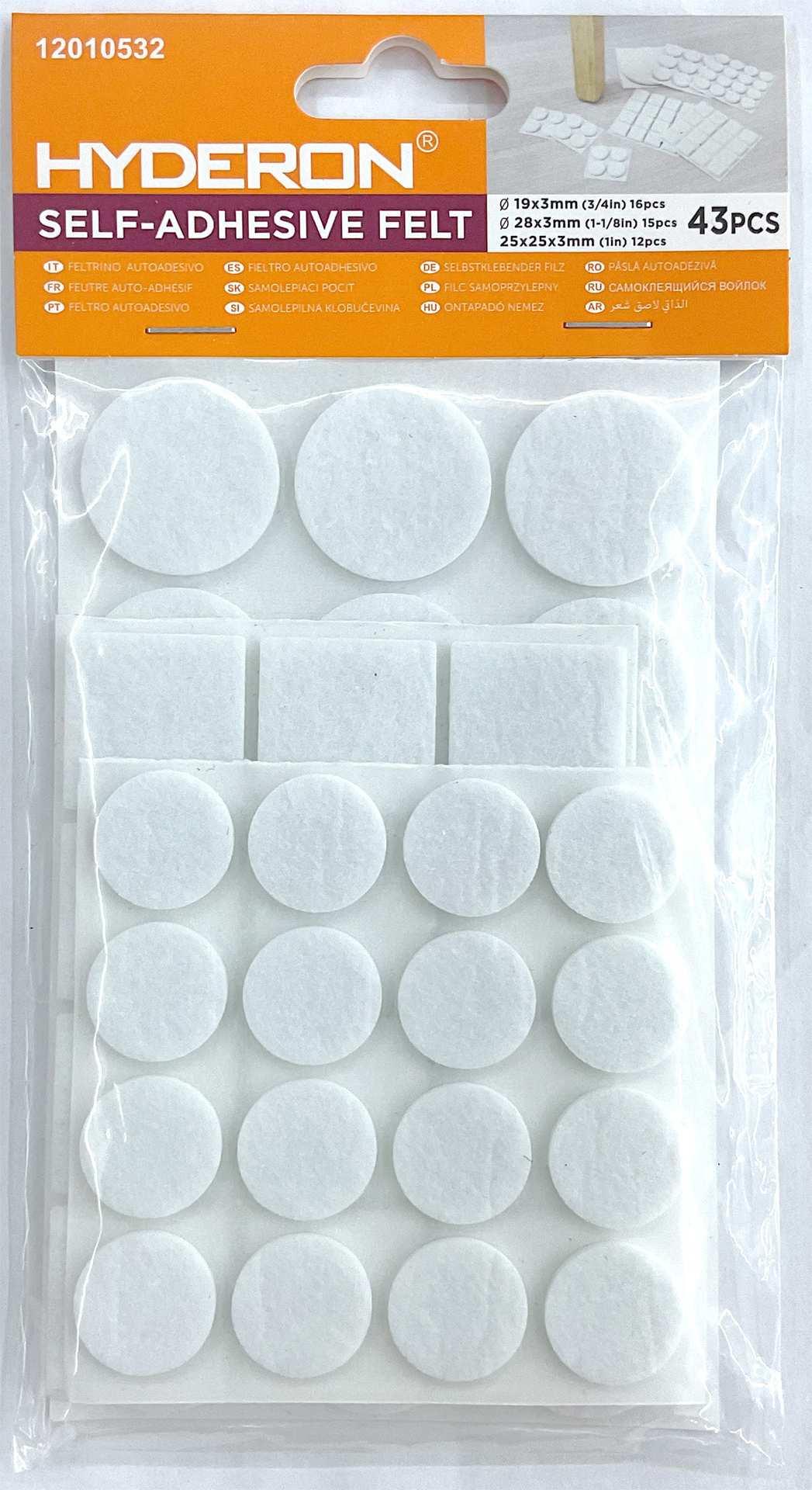 Protector para pata de mueble, 19 × 3 mm, 25 × 25 × 3 mm, 28 × 3 mm, 16 piezas, 12 piezas, 15 piezas, modelo 12010532