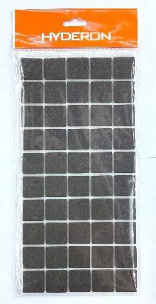 Protectores de fieltro, 20 × 20 × 3 mm, 50 piezas, color marrón