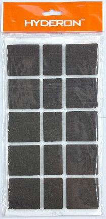 Protectores de fieltro, 40 × 40 × 3 mm, 20 × 40 × 3 mm, 10 piezas, 5 piezas, color marrón
