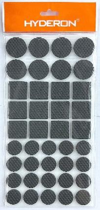 Protectores de fieltro, 25 × 25 mm, 20 mm, 28 mm, 20 piezas, 12 piezas, 8 piezas, 40 piezas, color negro