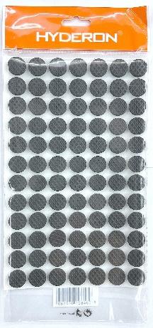 Protectores de fieltro, 15 × 3 mm, 84 piezas, color negro