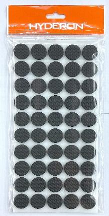 Protectores de fieltro, 20 × 3 mm, 50 piezas, color negro