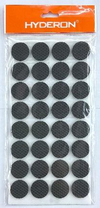 Protectores de fieltro, 25 × 3 mm, 32 piezas, color negro