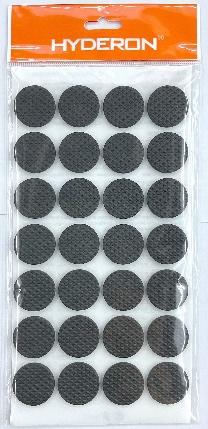 Protectores de fieltro, 28 × 3 mm, 28 piezas, color negro