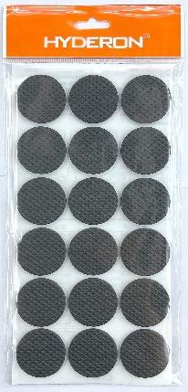 Protectores de fieltro, 35 × 3 mm, 18 piezas, color negro