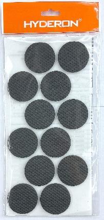 Protectores de fieltro, 40 × 3 mm, 12 piezas, color negro