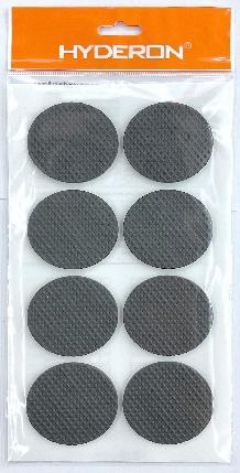 Protectores de fieltro, 50 × 3 mm, 8 piezas, color negro