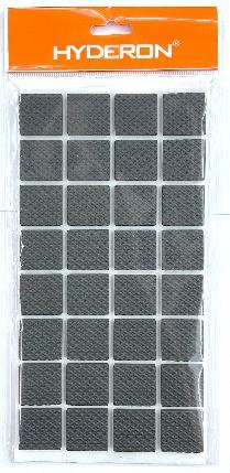 Protectores de fieltro, 25 × 25 × 3 mm, 32 piezas, color negro