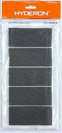 Protectores de fieltro, 40 × 90 × 3 mm, 5 piezas, color negro