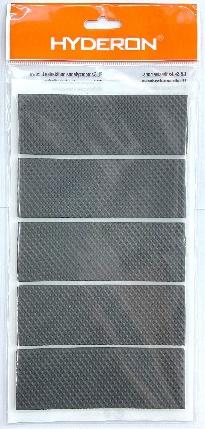 Protectores de fieltro, 40 × 110 × 3 mm, 5 piezas, color negro