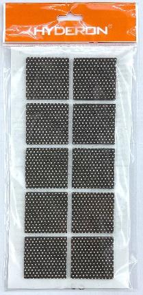 Protector para pata de mueble, 40 × 40 × 3 mm, 10 piezas
